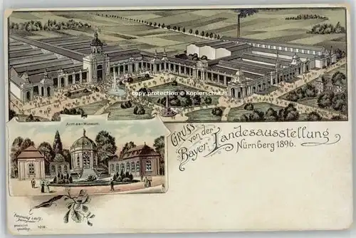 Nuernberg Nuernberg Bayerische Jubilaeums-Landes-Ausstellung * 1896 / Nuernberg /Nuernberg Stadtkreis