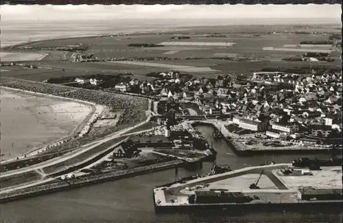 Buesum Fliegeraufnahme Hafen Strand *