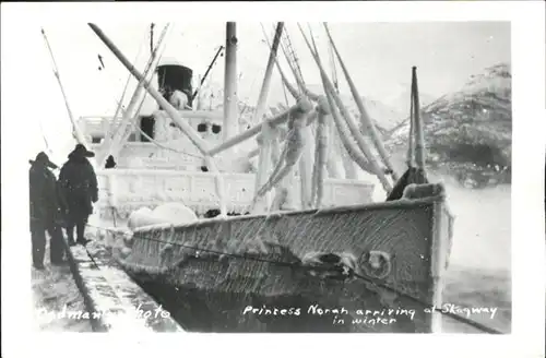 Skagway Princess Norah arriving in winter at Skagway / Skagway /