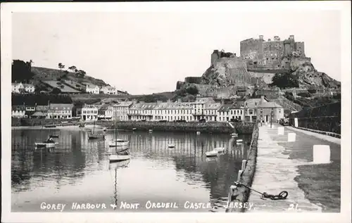 Jersey Gorey Harbour Mont Orgueil Castle Boot  / Jersey /