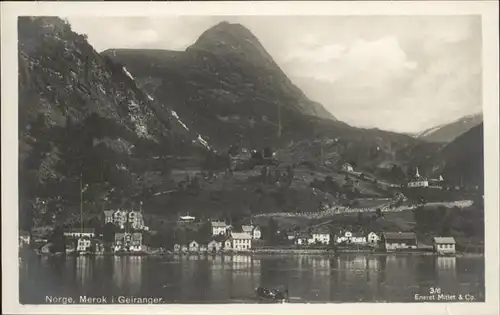 Norge Norwegen Merok Geiranger Boot / Norwegen /