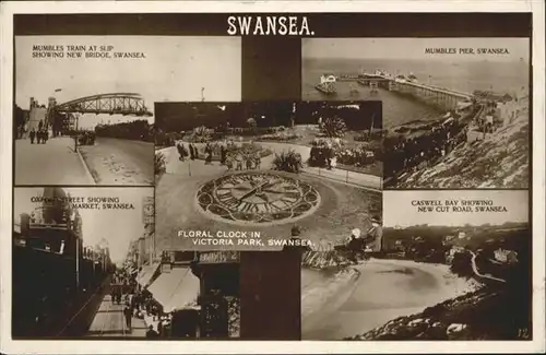 Swansea Floral Clock Victoria Park  / Swansea /Swansea