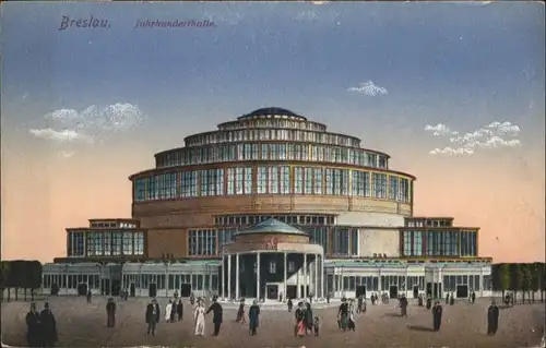 wu87652 Breslau Niederschlesien Breslau Jahrhunderthalle * Kategorie. Wroclaw Alte Ansichtskarten