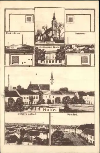 Hulin Elektrarna Kostel Namesti Cukrovar Skola x