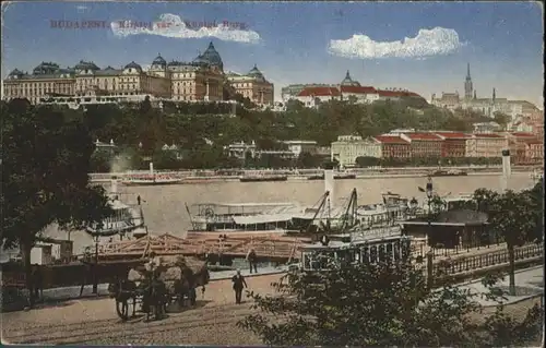 Budapest Strassenbahn Burg Dampfer  *