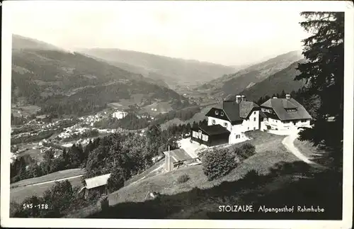Stolzalpe Alpen Gasthof Rahmhube Kat. Stolzalpe