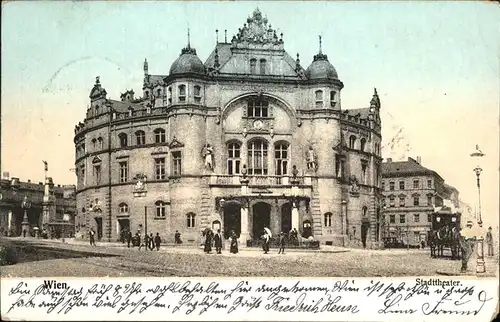 Wien Stadttheater Kutsche Kat. Wien