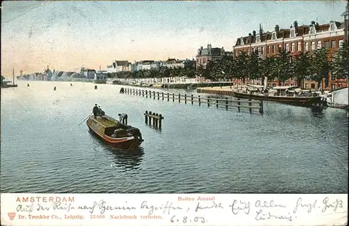 Amsterdam Buiten Amstel Schiff Kat. Amsterdam