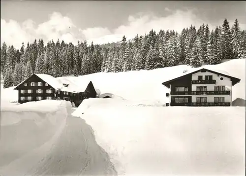 wz29045 Hirschegg Kleinwalsertal Vorarlberg Gaestehaus Mueller Kategorie. Mittelberg Alte Ansichtskarten