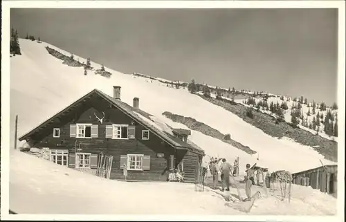 wz29083 Hirschegg Kleinwalsertal Vorarlberg Ifenhuette Kategorie. Mittelberg Alte Ansichtskarten