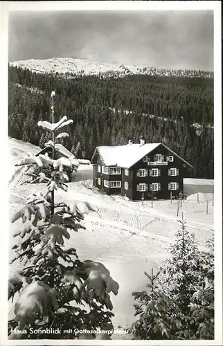 wz29091 Hirschegg Kleinwalsertal Vorarlberg Haus Sonnblick Kategorie. Mittelberg Alte Ansichtskarten