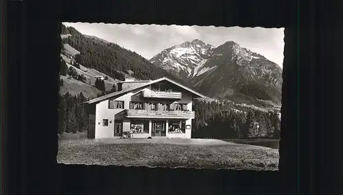 wz29094 Hirschegg Kleinwalsertal Vorarlberg Fremdenheim Alma Kategorie. Mittelberg Alte Ansichtskarten