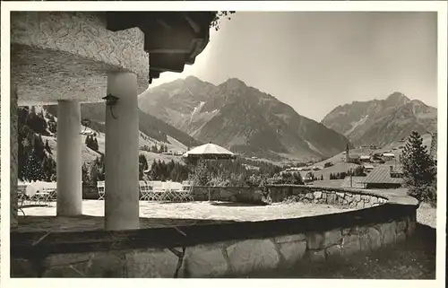 wz29385 Hirschegg Kleinwalsertal Vorarlberg Terasse Ifenhotel Kategorie. Mittelberg Alte Ansichtskarten