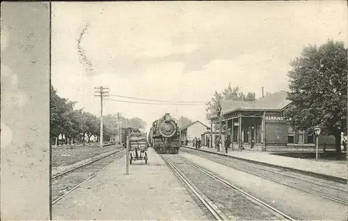 USA Harringten Eisenbahn Bahnhof