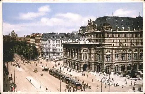 Wien Opernring Strassenbahn Kat. Wien