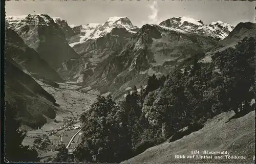 Braunwald GL Linthal Toedikette Kat. Braunwald