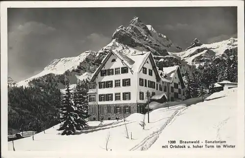 Braunwald GL Sanatorium Kat. Braunwald