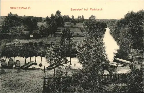 Raddusch Spreelauf  Kat. Vetschau Spreewald