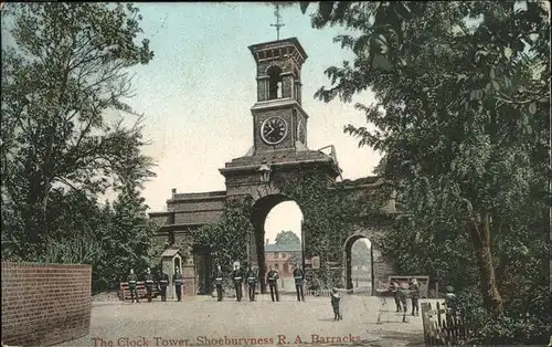 Shoeburyness Clock Tower Soldaten Kat. Southend-on-Sea