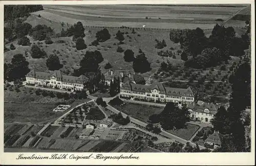 Strueth Taunus Fliegeraufnahme Sanatorium  / Strueth /Rhein-Lahn-Kreis LKR