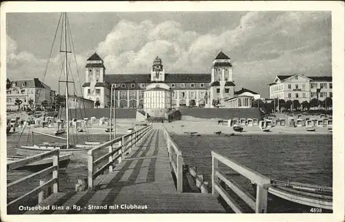 Binz Ruegen Strand Clubhaus Kat. Binz