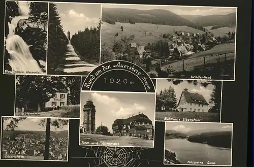 Auersberg Wildenthal Buehlhaus Eibenstock Talsperre Tumr Berghaus  Kat. Eibenstock