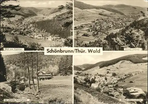 Schoenbrunn Greiz Oberneubrunn Schoenau Koepfchenblick Kat. Vogtlaendisches Oberland