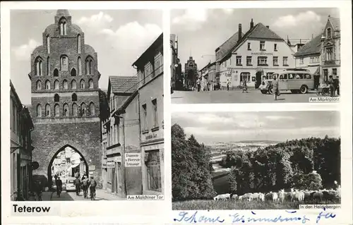 pw08641 Teterow Mecklenburg Vorpommern Marktplatz Malchiner Tor Heideberge Kategorie. Teterow Alte Ansichtskarten