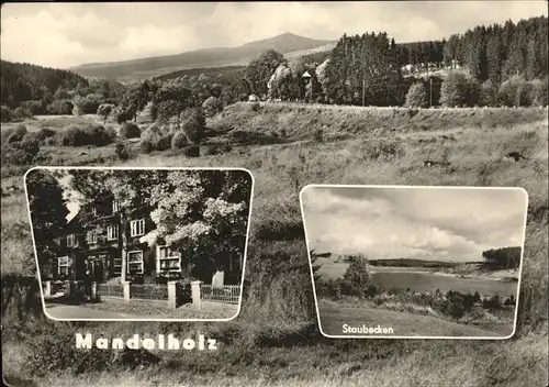 Mandelholz Harz Teilansicht Staubecken Kat. Elend Harz