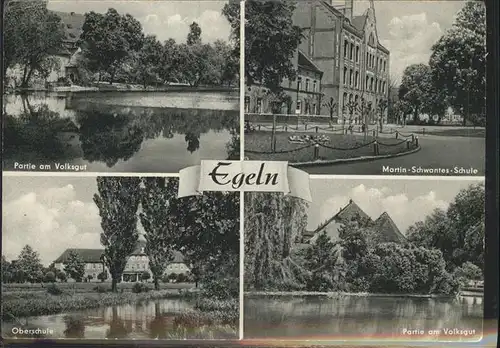 Egeln Martin Schwantes Schule Volksgut Oberschule Kat. Egeln