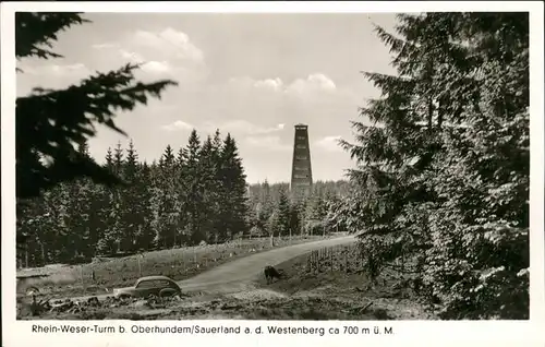 Oberhundem Westenberg Rhein-Weser Turm Kat. Kirchhundem
