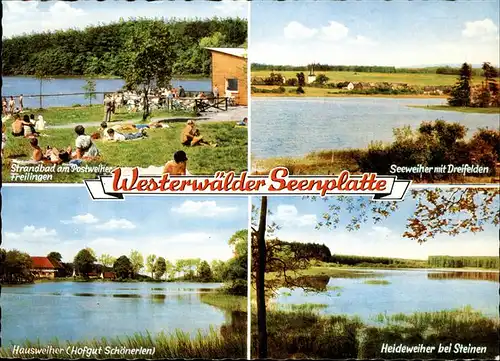 Freilingen Westerwald Strandbad Seeweiher Hofgut Schoenerlen Heideweiher Steinen Kat. Freilingen