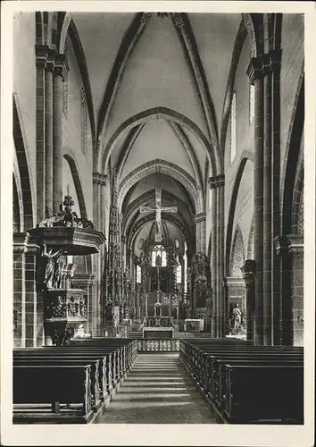 Fritzlar Stiftskirche St. Peter Innenansicht Mittelschiff nach Osten Kat. Fritzlar