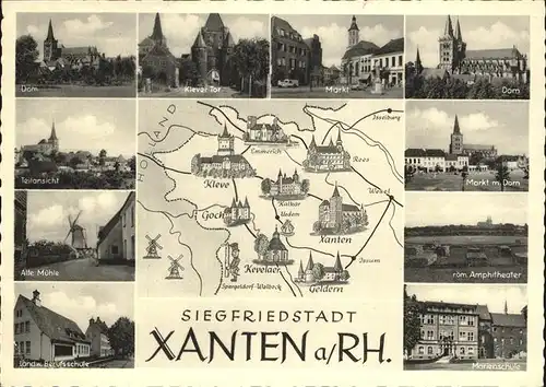 Xanten Land Berufsschule Markt Marienschule Kat. Xanten