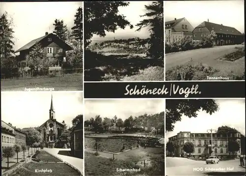 Schoeneck Vogtland Jugendherberge Tannenhaus Kirchplatz Schwimmbad Schoeneckerhof / Schoeneck Vogtland /Vogtlandkreis LKR