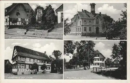 Zusenhofen Kriegerdenkmal
Schule
Gasthaus Linde Kat. Oberkirch