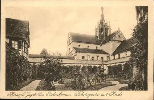 Bebenhausen Tuebingen Herzogl. Jagdschloss
Klostergarten
Kirche Kat. Tuebingen