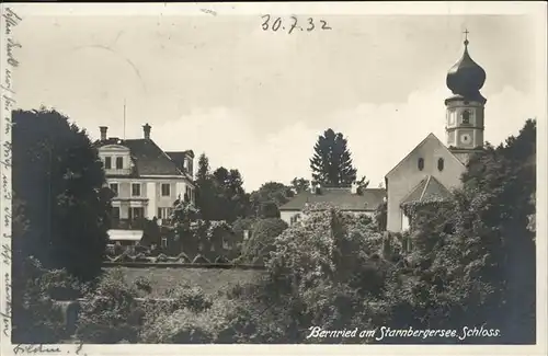 Bernried Starnberger See Schloss  Kat. Bernried