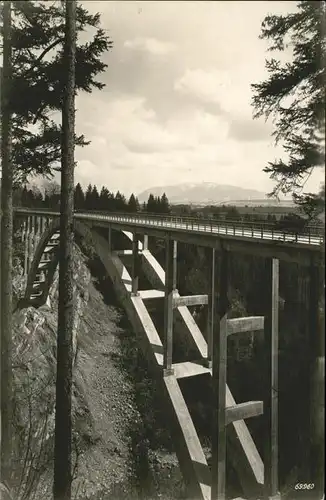 Echelsbach Ammer-Hochbruecke Kat. Bad Bayersoien