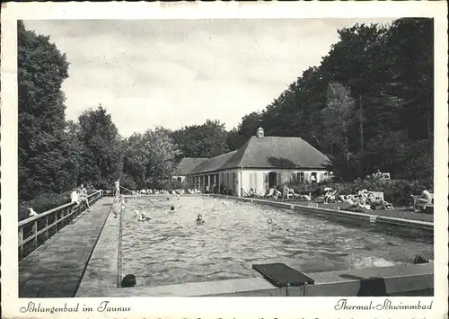 Schlangenbad Taunus Thermal Schwimmbad Kat. Schlangenbad