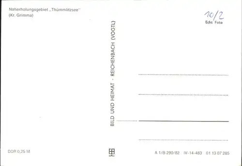 Koessern Terasse Gaststaette Mulde Thuemmlitzsee Kat. Grimma