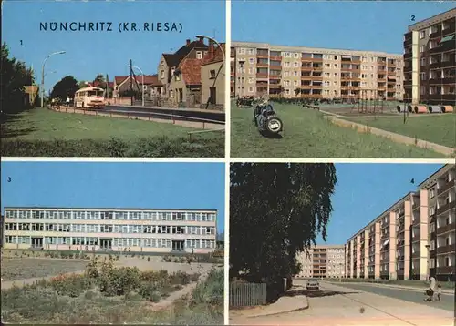 Nuenchritz Kr. Riesa Karl-Liebknecht-Ring Polytechnische Oberschule Kat. Nuenchritz