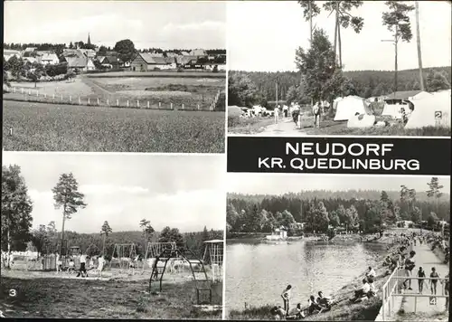 Neudorf Quedlinburg Freibad Campingplatz Birnbaumteich Kat. Neudorf Quedlinburg