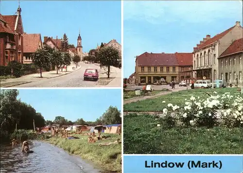 Lindow Mark Strasse der Jungend Zeltplatz Gudelack-See Kat. Lindow Mark