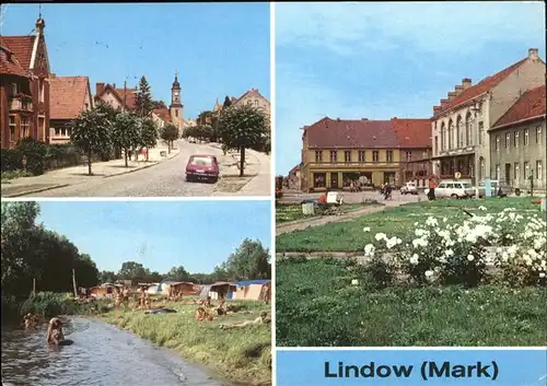 Lindow Mark HO-Gaststaette Strasse der Jugend Gudelack-See Kat. Lindow Mark