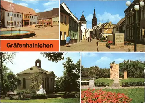 Graefenhainichen Markt August-Bebel-Str. Paul-Gerhardt-Kapelle Denkmal Kat. Graefenhainichen