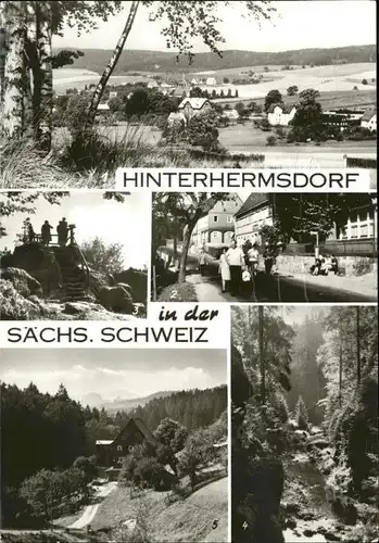 Hinterhermsdorf Ortsansichten Kat. Sebnitz