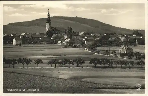 Hochkirch Czorneboh Panorama Kat. Hochkirch