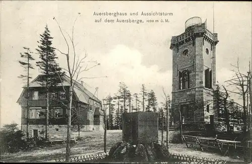 Auersberg Wildenthal Auersberghaus Aussichtsturm Kat. Eibenstock