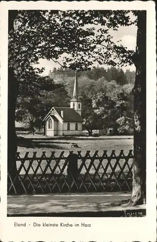 Elend Harz kleinste Kirche Harz Kat. Elend Harz